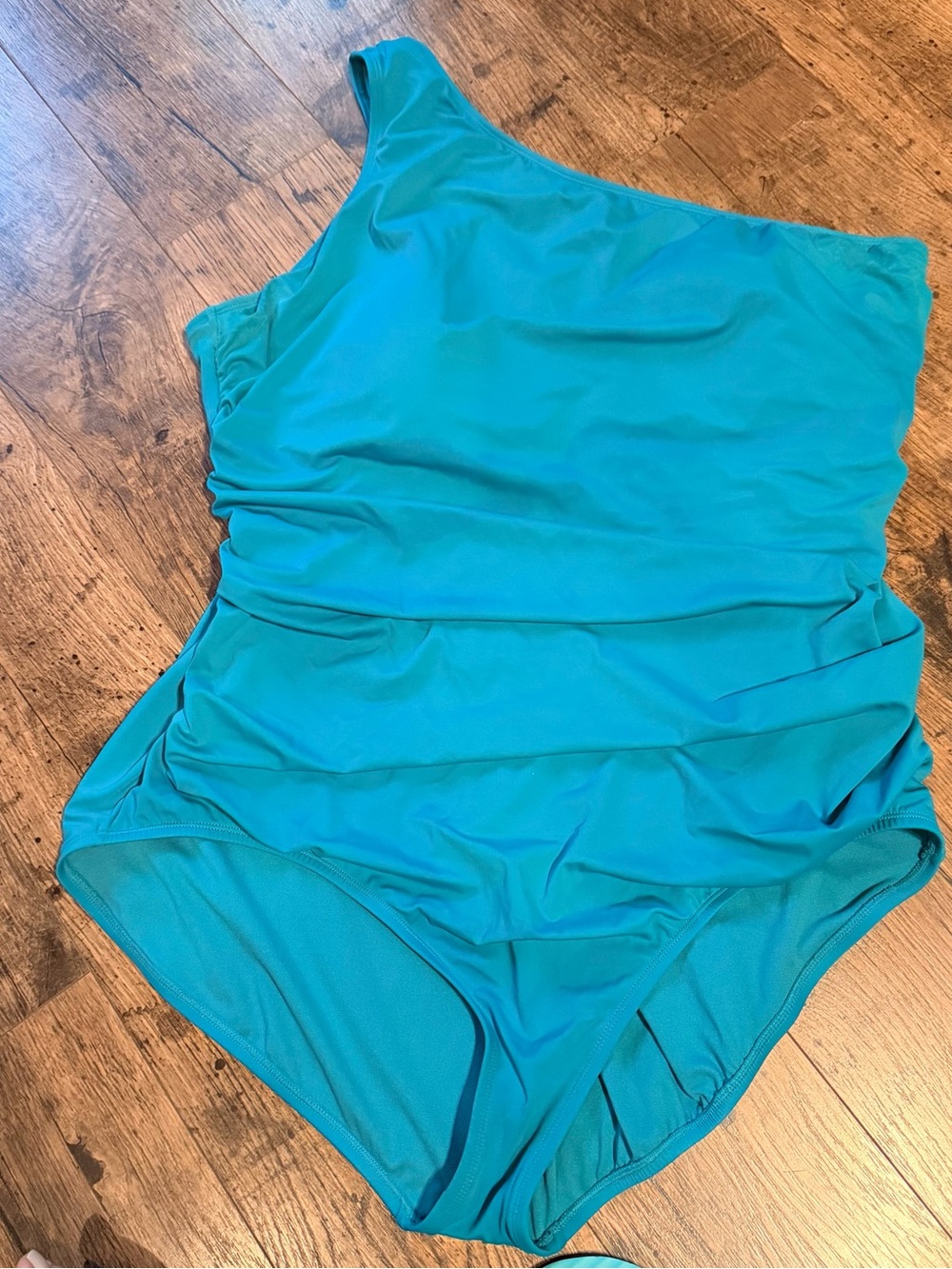 Time and Tru Teal One-Piece Swimsuit